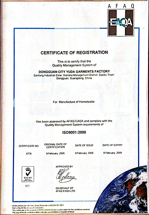 Quality Certification Quality Certification