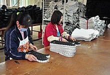 The raw material is then checked for any other defects. The raw material is then checked for any other defects.
